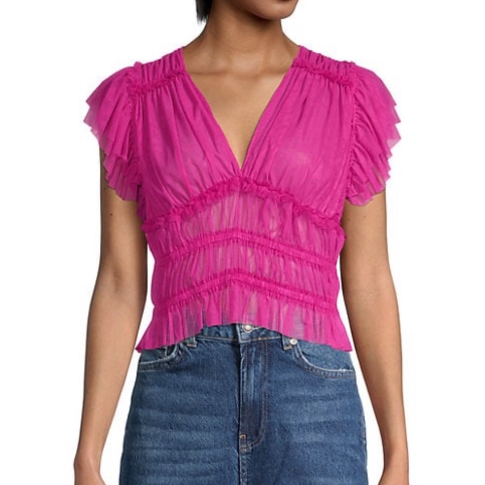 COPY - Never Worn Free People sheer top!